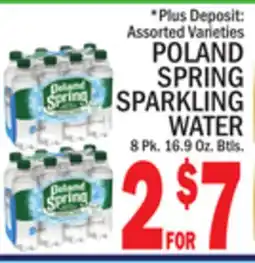 C Town POLAND SPRING SPARKLING WATER offer