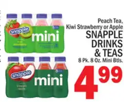 C Town SNAPPLE DRINKS & TEAS offer