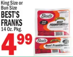 C Town BEST'S FRANKS offer