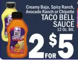 C Town TACO BELL SAUCE 12 Oz. Btl offer