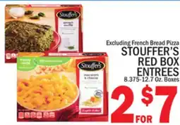 C Town STOUFFER'S RED BOX ENTREES offer