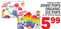 C Town JONNY POPS ORGANIC ICE POPS offer