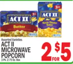 C Town ACT II MICROWAVE POPCORN offer