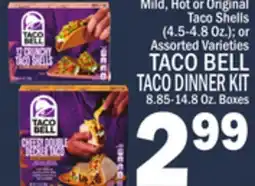C Town TACO BELL TACO DINNER KIT 8.85-14.8 Oz. Boxes offer