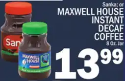 C Town MAXWELL HOUSE INSTANT DECAF COFFEE offer