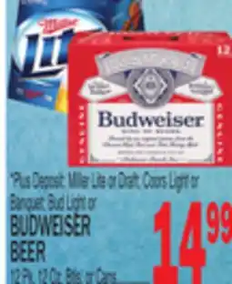 C Town Bud Light or BUDWEISER BEER offer