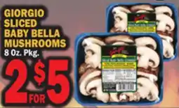 C Town GIORGIO SLICED BABY BELLA MUSHROOMS offer