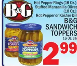 C Town B & G SANDWICH TOPPERS 16 Oz. Jar offer