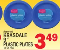C Town KRASDALE 9 PLASTIC PLATES offer