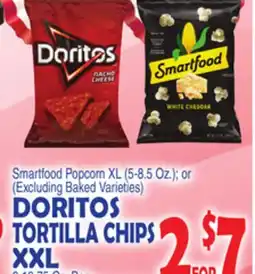 Bravo Supermarkets DORITOS TORTILLA CHIPS XXL 6-10.75 Oz. Bag offer