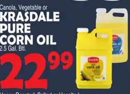 Bravo Supermarkets KRASDALE PURE CORN OIL offer