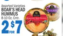 Bravo Supermarkets BOAR'S HEAD HUMMUS offer