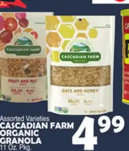 Bravo Supermarkets CASCADIAN FARM ORGANIC GRANOLA offer