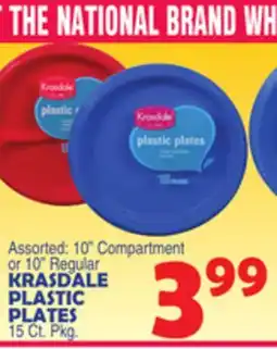 Bravo Supermarkets KRASDALE PLASTIC PLATES offer