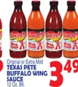 Bravo Supermarkets TEXAS PETE BUFFALO WING SAUCE offer