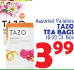 Bravo Supermarkets TAZO TEA BAGS offer