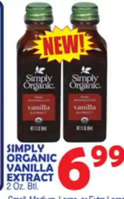 Bravo Supermarkets SIMPLY ORGANIC VANILLA EXTRACT offer