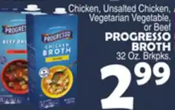Bravo Supermarkets PROGRESSO BROTH offer