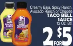 Bravo Supermarkets TACO BELL SAUCE offer