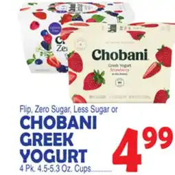 Bravo Supermarkets CHOBANI GREEK YOGURT offer