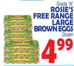 Bravo Supermarkets ROSIE'S FREE RANGE LARGE BROWN EGGS offer