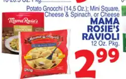 Bravo Supermarkets MAMA ROSIE'S RAVIOLI 12 Oz. Pkg offer