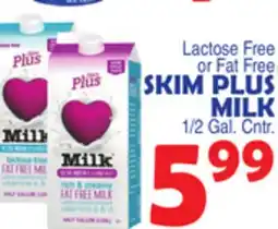 Bravo Supermarkets SKIM PLUS MILK offer