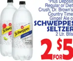 Bravo Supermarkets SCHWEPPES SELTZER offer