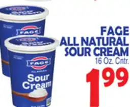 Bravo Supermarkets FAGE ALL NATURAL SOUR CREAM offer