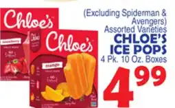 Bravo Supermarkets CHLOE'S ICE POPS offer