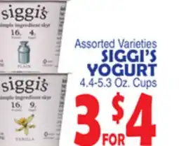 Bravo Supermarkets SIGGI'S YOGURT offer