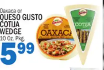 Bravo Supermarkets QUESO GUSTO COTIJA WEDGE offer