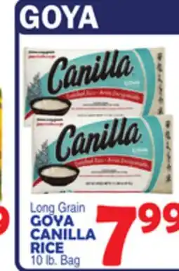 Bravo Supermarkets GOYA CANILLA RICE offer