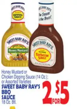 Bravo Supermarkets SWEET BABY RAY'S BBQ SAUCE 18 Oz. Btl offer