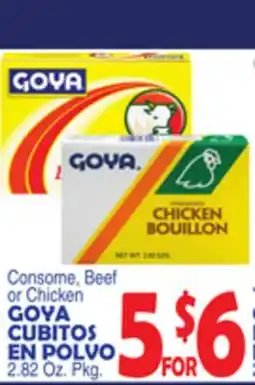 Bravo Supermarkets GOYA CUBITOS EN POLVO offer