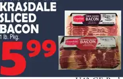 Bravo Supermarkets KRASDALE SLICED BACON offer