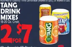 Bravo Supermarkets TANG DRINK MIXES 18-20 Oz. Cnstr offer