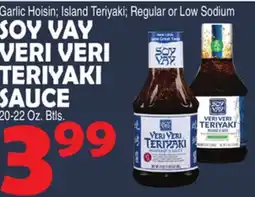 Bravo Supermarkets SOY VAY VERI TERIYAKI SAUCE offer
