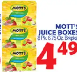 Bravo Supermarkets MOTT'S JUICE BOXES offer