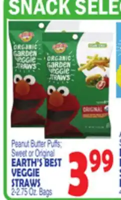 Bravo Supermarkets EARTH'S BEST VEGGIE STRAWS offer