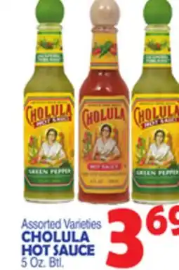 Bravo Supermarkets CHOLULA HOT SAUCE offer
