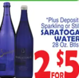 Bravo Supermarkets SARATOGA WATER offer