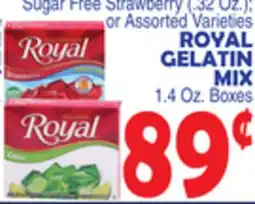 Bravo Supermarkets ROYAL GELATIN MIX, 1.4 Oz. Boxes offer