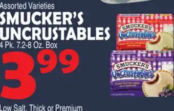 Bravo Supermarkets SMUCKER'S UNCRUSTABLES offer