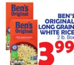 Bravo Supermarkets BEN'S ORIGINAL LONG GRAIN WHITE RICE offer