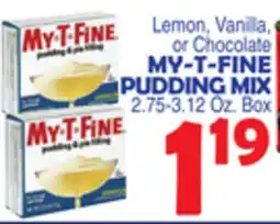 Bravo Supermarkets MY-T-FINE PUDDING MIX offer