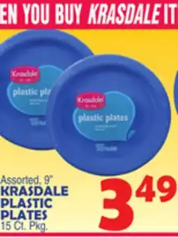 Bravo Supermarkets KRASDALE PLASTIC PLATES offer
