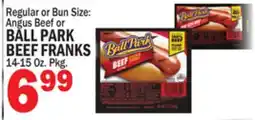 Bravo Supermarkets BALL PARK BEEF FRANKS offer