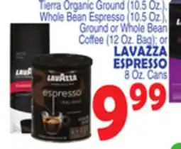 Bravo Supermarkets LAVAZZA ESPRESSO 8 Oz. Cans offer