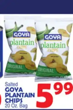 Bravo Supermarkets GOYA PLANTAIN CHIPS offer